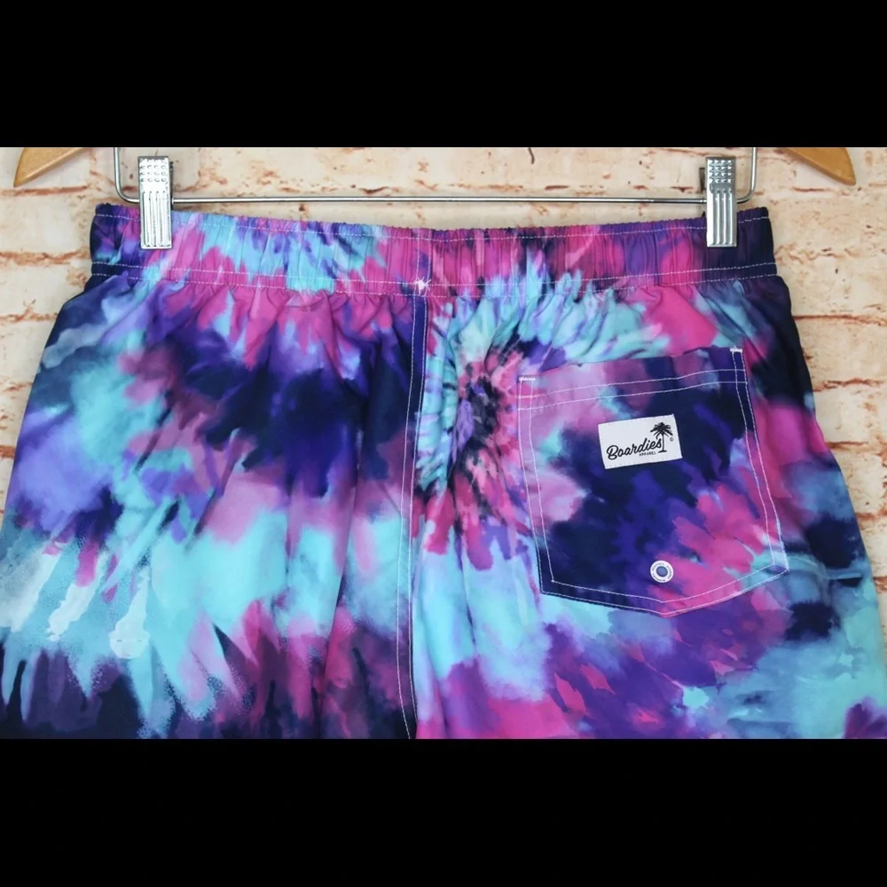 Boardies | Men’s Blue/Purple Tie Dye Board Shorts